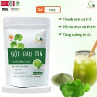 [CHÍNH HÃNG] Bột Rau Má Quảng Thanh 100% Nguyên Chất Sấy Lạnh - Giải nhiệt, làm mát, thanh lọc cơ thể - Gói 100 gr