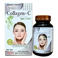 [CHÍNH HÃNG] C17344 Viên uống Collagen + C 16000mg, hỗ trợ chống oxy hóa, lão hóa, giúp giảm thâm nám (Lọ 60v)