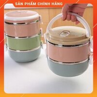 CHÍNH HÃNG -  Cặp lồng cơm Lúa mạch,Cà mèn cơm Lúa mạch,Hộp cơm văn phòng giữ nhiệt đủ size,đủ màu