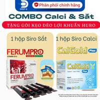 (Chính Hãng) CB Siro bổ sung sắt và canxi [ 1H Ferum Pro + 1 H Calgold Plus] - 2H x 20 ống x 10ml