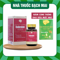 ✔(Chính Hãng) Cebraton Traphaco Bổ Não Cao Cấp Giảm Căng Thẳng Đau Đầu Cải Thiện Mất Ngủ Lọ 30v