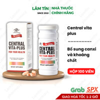 ✅(Chính Hãng) Central Vita Plus Bổ sung vitamin và khoáng chất cho người mới dậy suy nhược cơ thể Hộp 100viên