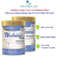 (chính hãng check mã QR) Sữa Nubone step 1,2 và Plus + Hàn Quốc hộp 750g