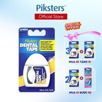 Chính Hãng - Chỉ Nha Khoa Bản Dẹt cuộn 50m - Sợi chỉ trơn, mềm mượt, loại bỏ mảng bám kẽ răng nhanh