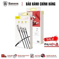 CHÍNH HÃNG [CHÍNH HÃNG] CÁP SẠC TRUYỀN DỮ LIỆU CAO CẤP BASEUS CARING 3 IN 1 CABLE 1.2M [BẢO HÀNH 6 THÁNG] UY TÍN