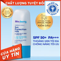 ✅[CHÍNH HÃNG, CHO KIỂM HÀNG] Kem chống nắng nâng tông kiềm dầu Blissberry Pureskin Daily Sun Protection Milk 60ml