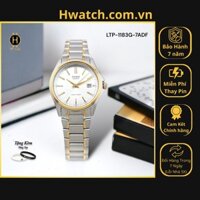 [Chính hãng] [Có sẵn]  Đồng Hồ Nữ Casio Pin LTP-1183G-7ADF Dây Thép Bạc Mặt Trắng