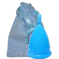 [CHÍNH HÃNG] Cốc Nguyệt San Y Tế CupLee (xanh da trời) tặng hộp tiệt trùng và bột tiệt trùng