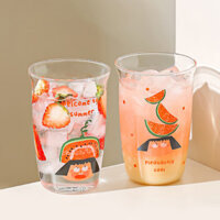 [Chính hãng] Cốc thủy tinh borosilicate cao Kawashimaya, cốc nước trái cây, cốc uống nước, thẩm mỹ cao, sử dụng tại nhà, cốc sữa chịu nhiệt độ cao, cốc cà phê, cốc nước