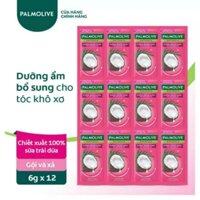 (chính hãng) combo 10 dây 100 gói dầu gội xả palmolive trái dừa và olive dưỡng tóc mềm mượt