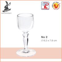 [Chính Hãng] Combo 10 Ly Rượu No2 Nhựa Trong Acrylic Cao Cấp Fataco Việt Nam - 2019
