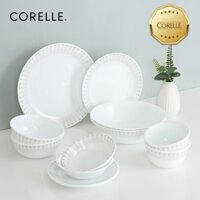 [Chính hãng] Combo 12 món chén dĩa thuỷ tinh Mỹ Corelle Glam Green -GLG New 2023