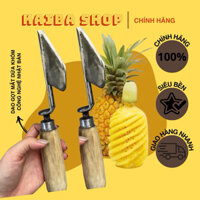 [Chính Hãng] Combo 2 dao gọt mắt dứa cán gỗ cao cấp Kaiba