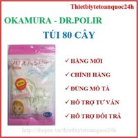 [Chính hãng] Combo 4 Tăm chỉ nha khoa Okamura Dr. Polir Nhật bản 80 cây/ gói - Tăm chỉ kẽ răng Okamura Sợi Chỉ Dẹt