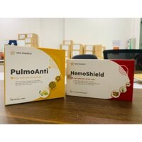 [Chính Hãng] Combo Bổ phổi giảm ho PulmoAnti 20 ống và HemoShield 20 viên thanh nhiệt, lợi tiểu, bổ huyết
