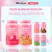 [CHÍNH HÃNG] Combo Bột Ngũ Cốc Ăn Kiêng Thay Thế Bữa Ăn SHAKE BABY Diet Protein Hỗ Trợ Giảm Cân 750g
