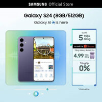 Chính Hãng Combo Độc Quyền: Điện Thoại Samsung Galaxy S24 (8GB/512GB) + Tai Nghe Samsung Galaxy Buds2 Pro Đen