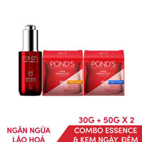 [Chính Hãng] Combo dưỡng chất và kem dưỡng ẩm ngày, đêm Pond's ngăn ngừa lão hóa 50g/hộp