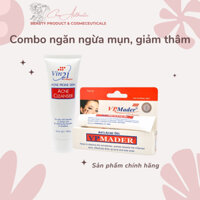 [Chính Hãng - Combo Giảm Mụn] COMBO GIẢM MỤN NGỪA THÂM TIẾT KIỆM Sữa rửa mặt VIN 21 + VP Mader