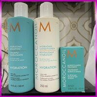 🌼Chính hãng 🌺 Combo gội xả và tinh dầu dưỡng Moroccanoil Hydrating HYDRATION 250mlx2/25ml