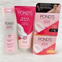 Chính hãng Combo kem ngày kem đêm 30g+ sữa rửa mặt 100g+ nước hoa hồng ponds