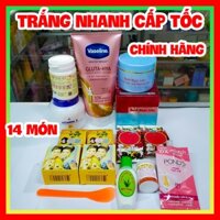 (chính hãng) Combo kem spa  Bạch Ngọc Liên Vaseline siêu trắng nhanh cho da toàn thân không bết rít