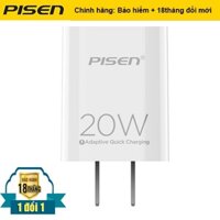 (Chính hãng) - Củ sạc PISEN Quick PD 20W - For IP8 - IP12 - Bảo hành 18 tháng