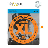 Chính Hãng DAddario EXL110 Bộ Dây Đàn Nickel Wound Electric Guitar Regular Light 10-46 - Kèm Móng Gây DreamMaker