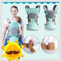 [CHÍNH HÃNG] Đai / Địu ngồi em bé Baby lab 4 tư thế 0-36 tháng khóa chắc chắn, CÓ BỆ CHO BÉ NGỒI