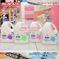 [Chính Hãng Đại Thịnh] Nước giặt Dnee Organic, D-nee Thái Lan Can 3000ml An Toàn Cho Trẻ Nhỏ