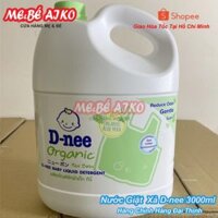 [Chính Hãng Đại Thịnh] Nước giặt xả Dnee, D-nee Thái Lan Can 3000ml Màu Xanh Lá Organic