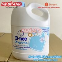[Chính Hãng Đại Thịnh] Nước giặt xả Dnee, D-nee Thái Lan Can 3000ml Màu Xanh Dương