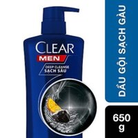 Chính hãng Dầu gội sạch gàu Clear Men Deep Cleanse than hoạt tính sạch sâu 631ml