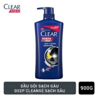 Chính hãng Dầu gội sạch gàu Clear Men Deep Cleanse sạch sâu 900ml