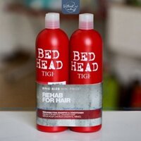 [CHÍNH HÃNG] Dầu Gội Xả Tigi Đỏ Bed Head Phục Hồi Cấp Độ 3 - 750ml Của Mỹ.