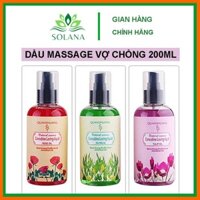 [CHÍNH HÃNG] Dầu Massage Body 200ml, Tinh Dầu Massage Thư Giãn, Kích Thích Ham Muốn,  Hương Hoa Tự Nhiên SOLANA