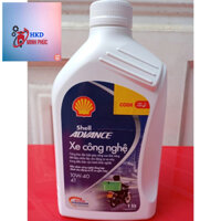 (chính hãng) Dầu Nhớt Xe Công Nghệ( Xe Số )Shell Advance 10w40 SL Tiết Kiệm Nhiên Liệu 800ml và 1L