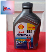 (chính hãng) Dầu Nhớt xe ga 100% tổng hợp Shell Advance Ultra 5w40 Scooter 800ml