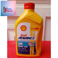 (chính hãng) Dầu nhớt xe số Shell ADVANCE AX5 20W-50 SL dung tích 800ml và 1L