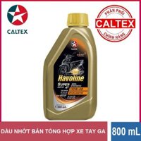 [Chính Hãng] Dầu nhớt xe tay ga cao cấp Caltex Havoline Super Matic Semi 10W40 800ml SN MB