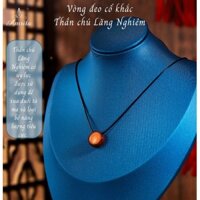 [Chính hãng] DÂY CHUYỀN CHÚ LĂNG NGHIÊM ĐÁ CHU SA BÌNH AN -Thần chú Shurangama –  Amrita