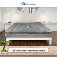 [CHÍNH HÃNG] Đệm Topper Everon Grey - Tấm làm mềm đệm Everon màu ghi - Êm ái hơn - Ngủ ngon hơn