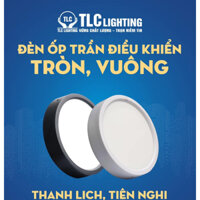 [Chính Hãng] Đèn led Ốp Nổi trần TLC, hình Tròn, vỏ đen và trắng, 6W, 12W, 18W, 24W