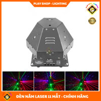 [Chính Hãng] Đèn Nấm Laser 11 Mắt Quét Tia Quay 360 Độ Dùng Cho Sân Khấu Phòng Karaoke Phòng Bay..