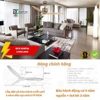 [Chính Hãng] Đèn quạt trần cao cấp DCX-QVF-01VF18 cánh gỗ,Động cơ DC motor 40w sải cánh 1160mm có remote
