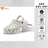 Chính hãng] Dép Sục Nam Nữ NESTY Họa Tiết Chữ Thời Trang Cá Tính Chất Liệu Đế Eva Sục Nhựa Nhẹ Mềm Mại NE01-3