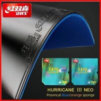 Chính hãng DHS Hurricane 3 NEO Provincal Bóng Bàn Cao Su Chuyên Nghiệp Tacky Ping Pong Cao Su Với Xanh Cam Bọt Biển