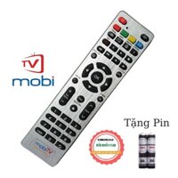 [CHÍNH HÃNG]  Điều khiển đầu mobiTV - tặng kèm pin - Remote đầu thu truyền hình kỹ thuật số mobiTV loại tốt  zin theo máy