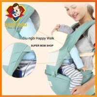 💥CHÍNH HÃNG💥 Địu Đa Chức Năng HAPPY_WALK , Địu ngồi siêu nhẹ, siêu thoáng mát, Địu 8 tư thế [MẪU MỚI 2021]