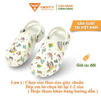 [Chính hãng] [đo chân chọn size] Dép sục Nesty họa tiết mini dễ thương NE01-6 full size cho cả gia đình